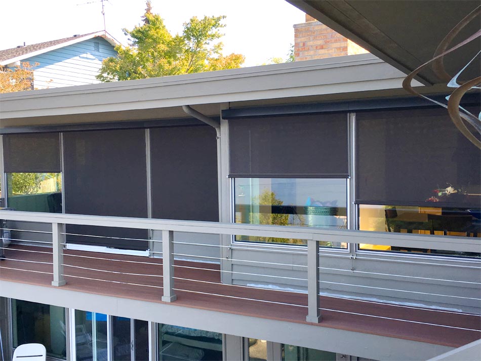 Mukilteo Manual Exterior Shades Balcony